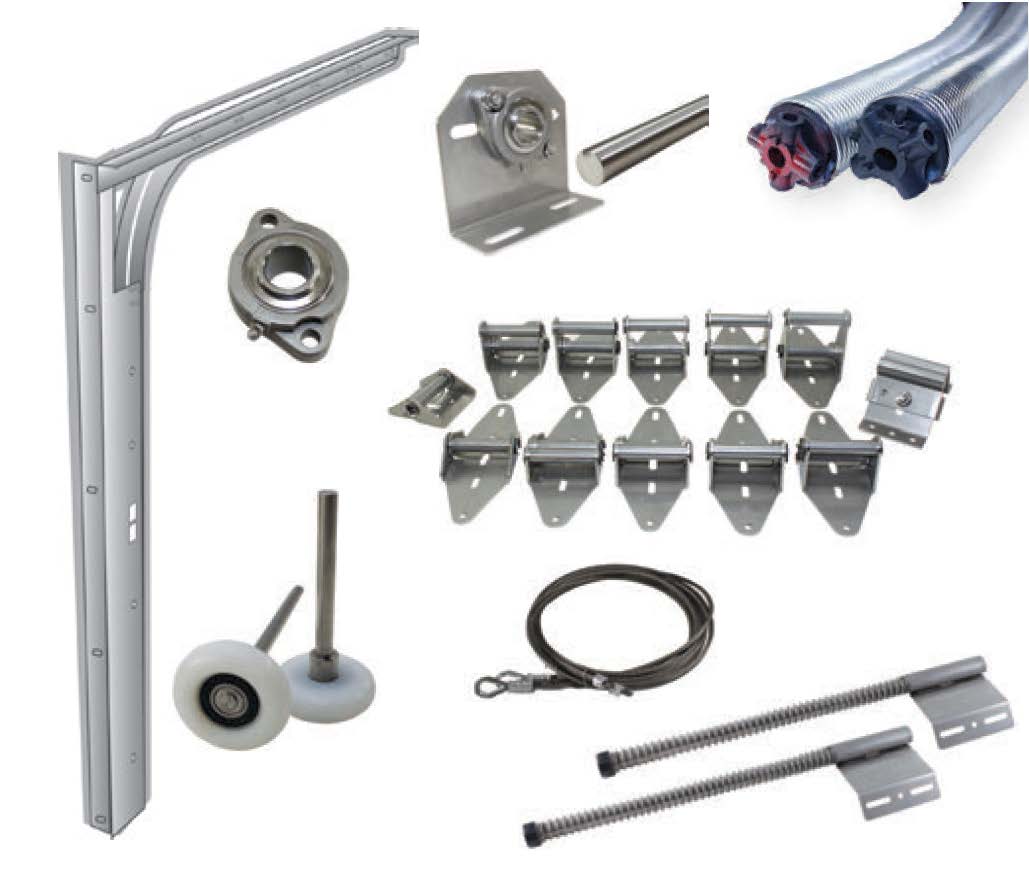 stainless steel garage door components